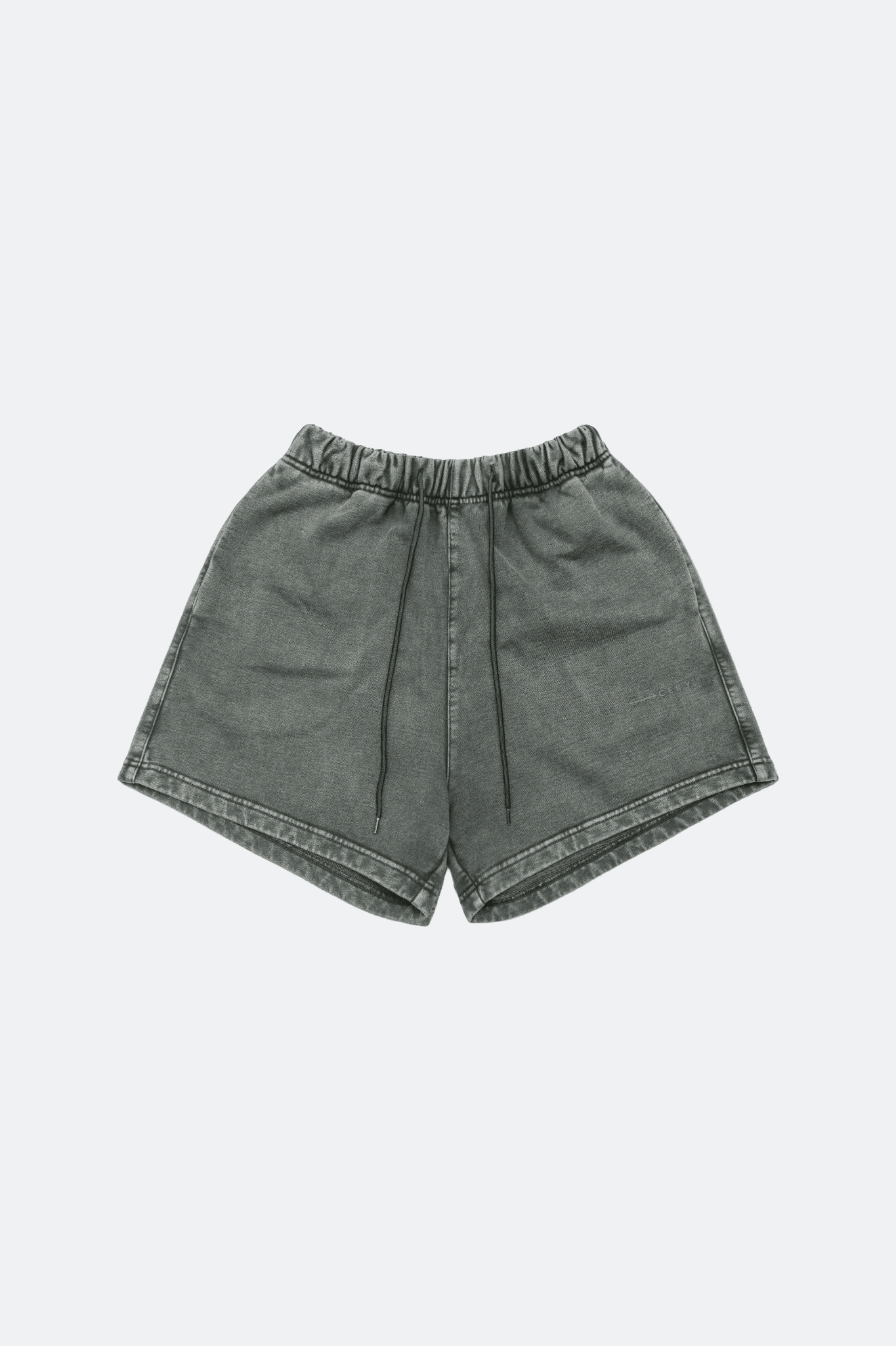 GROCERY BASIC WASHED SWEAT SHORTS/ HUNTER GREEN - GROGROCERY