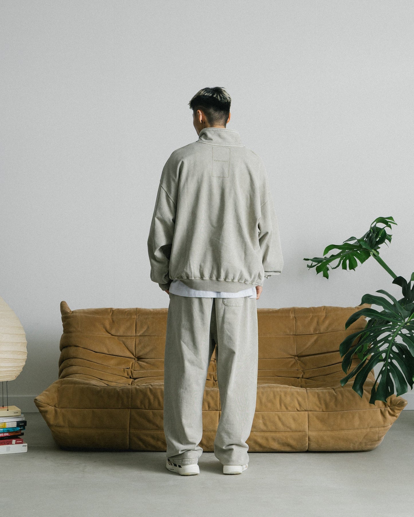 GROCERY BASIC WASHED SWEATPANTS/ GREY OLIVE - GROGROCERY