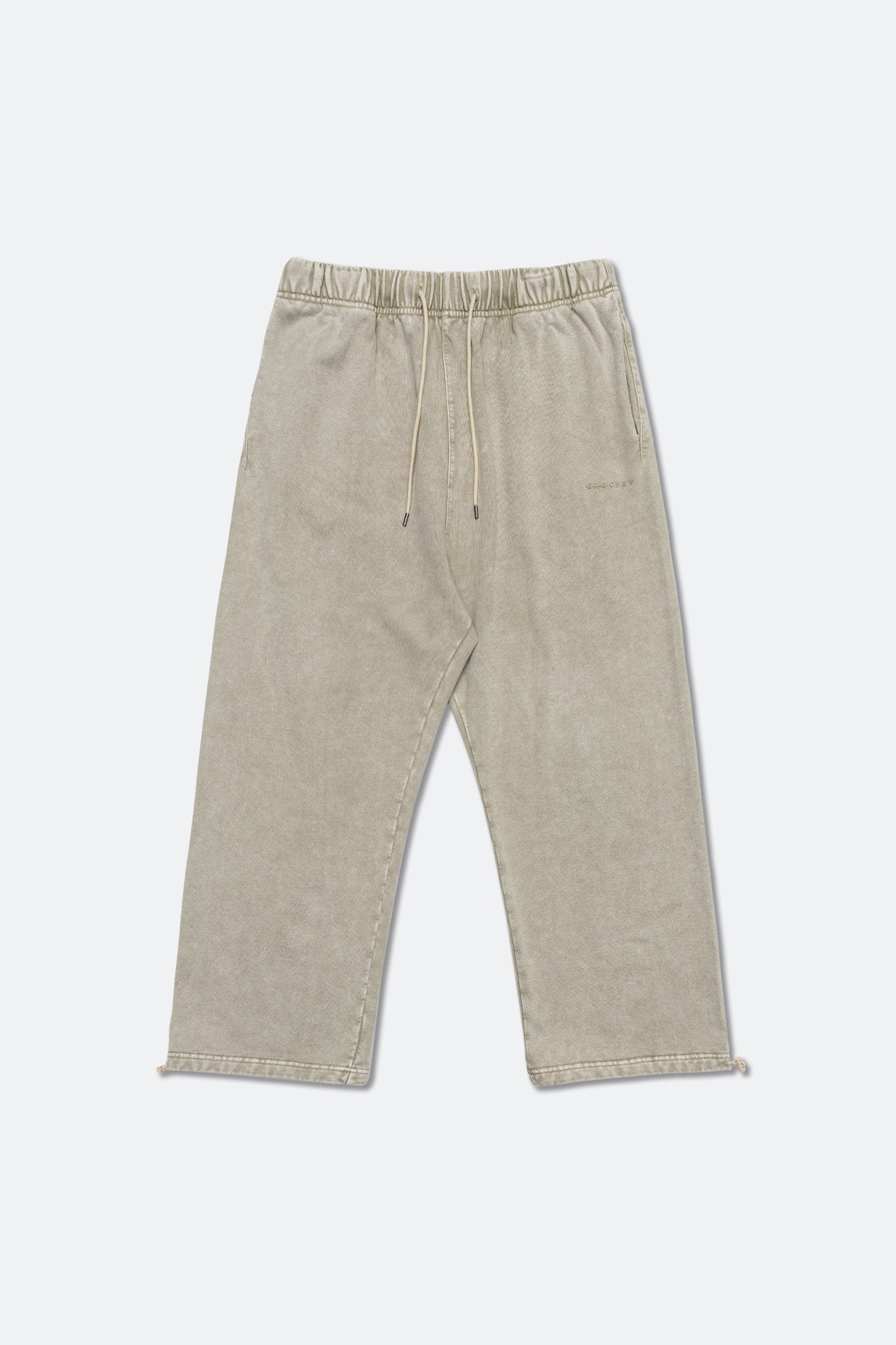 GROCERY BASIC WASHED SWEATPANTS/ GREY OLIVE - GROGROCERY