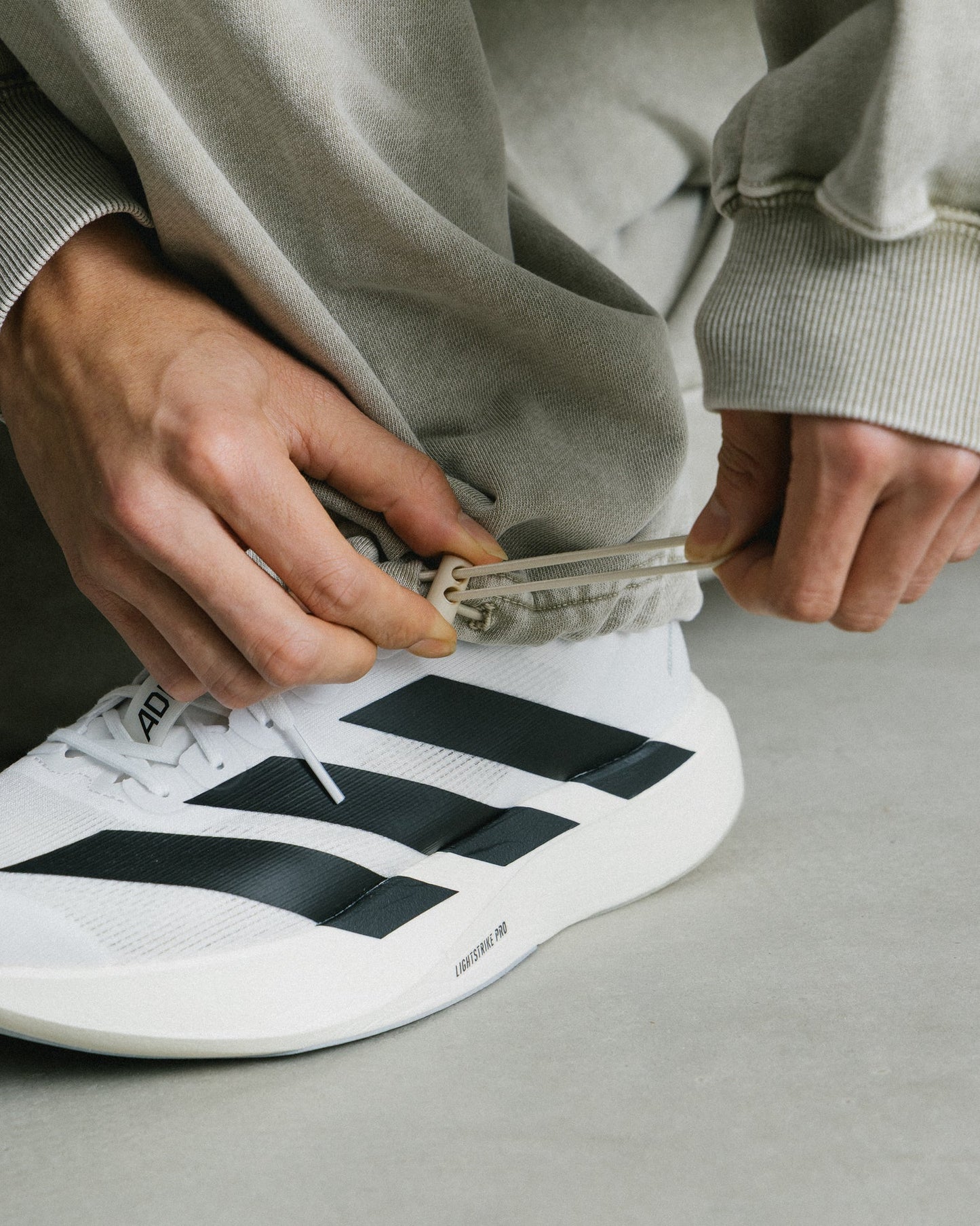 GROCERY BASIC WASHED SWEATPANTS/ GREY OLIVE - GROGROCERY