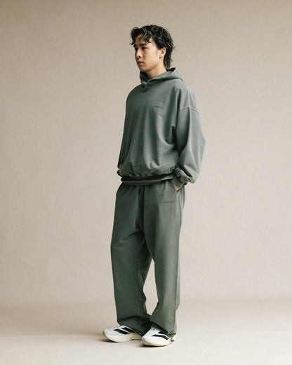 GROCERY BASIC WASHED SWEATPANTS/ HUNTER GREEN - GROGROCERY