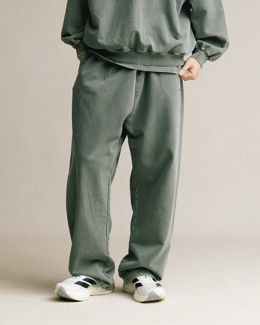 GROCERY BASIC WASHED SWEATPANTS/ HUNTER GREEN - GROGROCERY