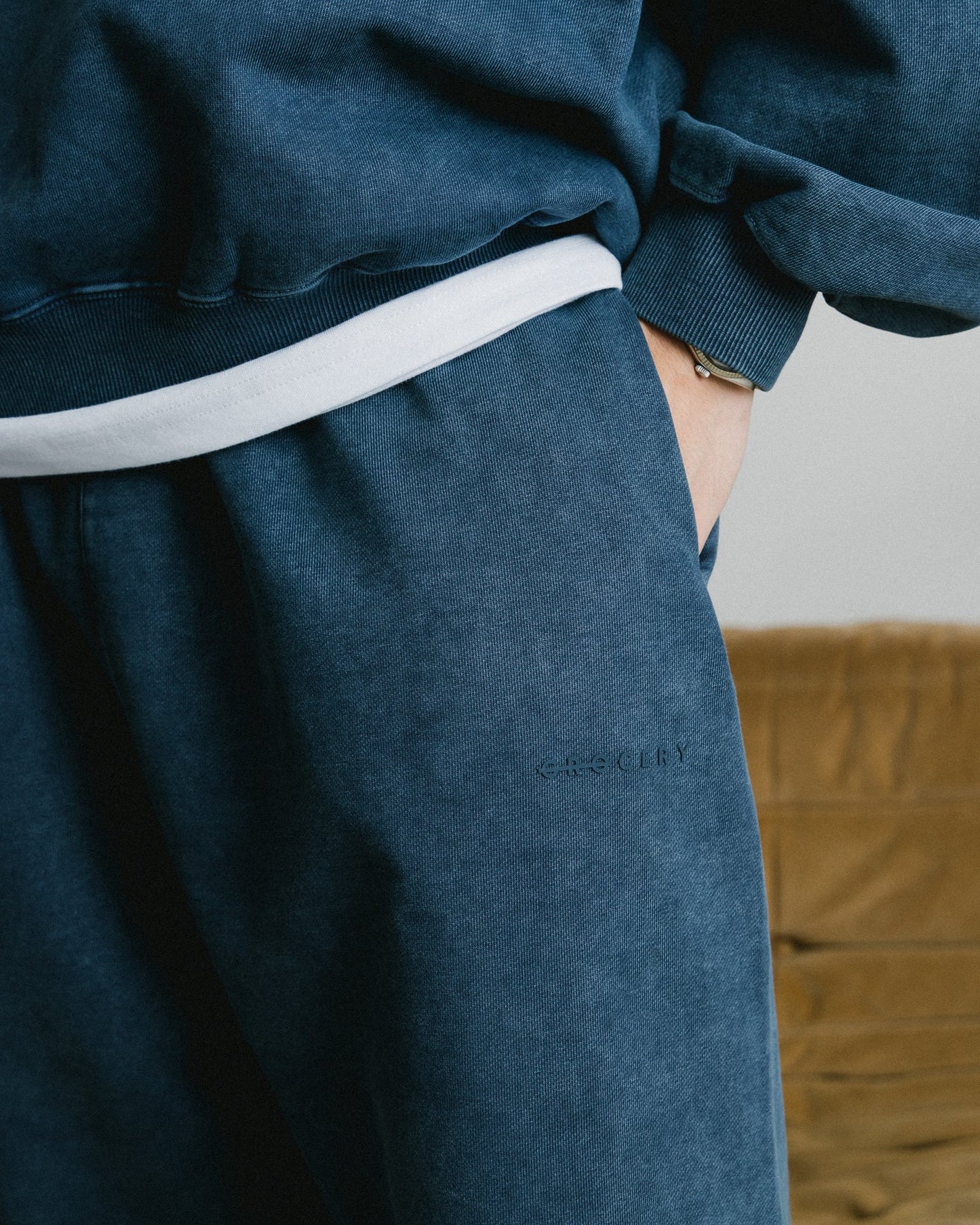 GROCERY BASIC WASHED SWEATPANTS/ NAVY - GROGROCERY