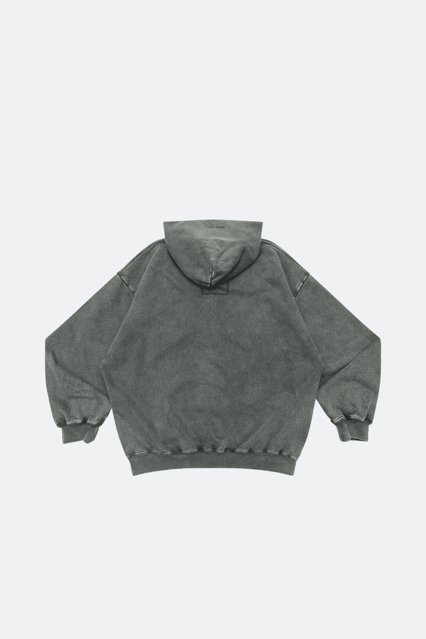 GROCERY BASIC WASHED ZIP UP HOODIE/ HUNTER GREEN - GROGROCERY