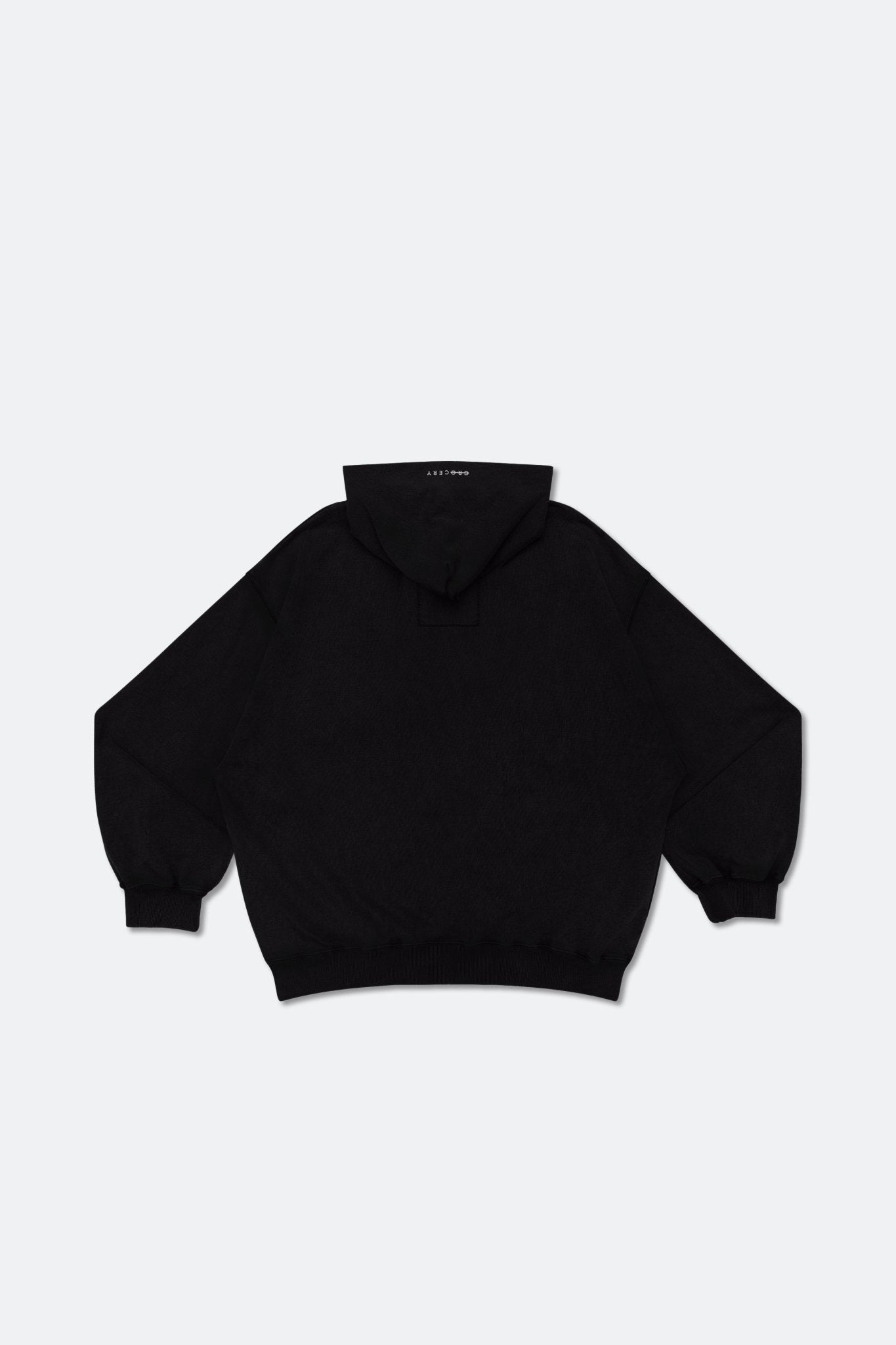 GROCERY BASIC ZIP UP HOODIE/ BLACK - GROGROCERY