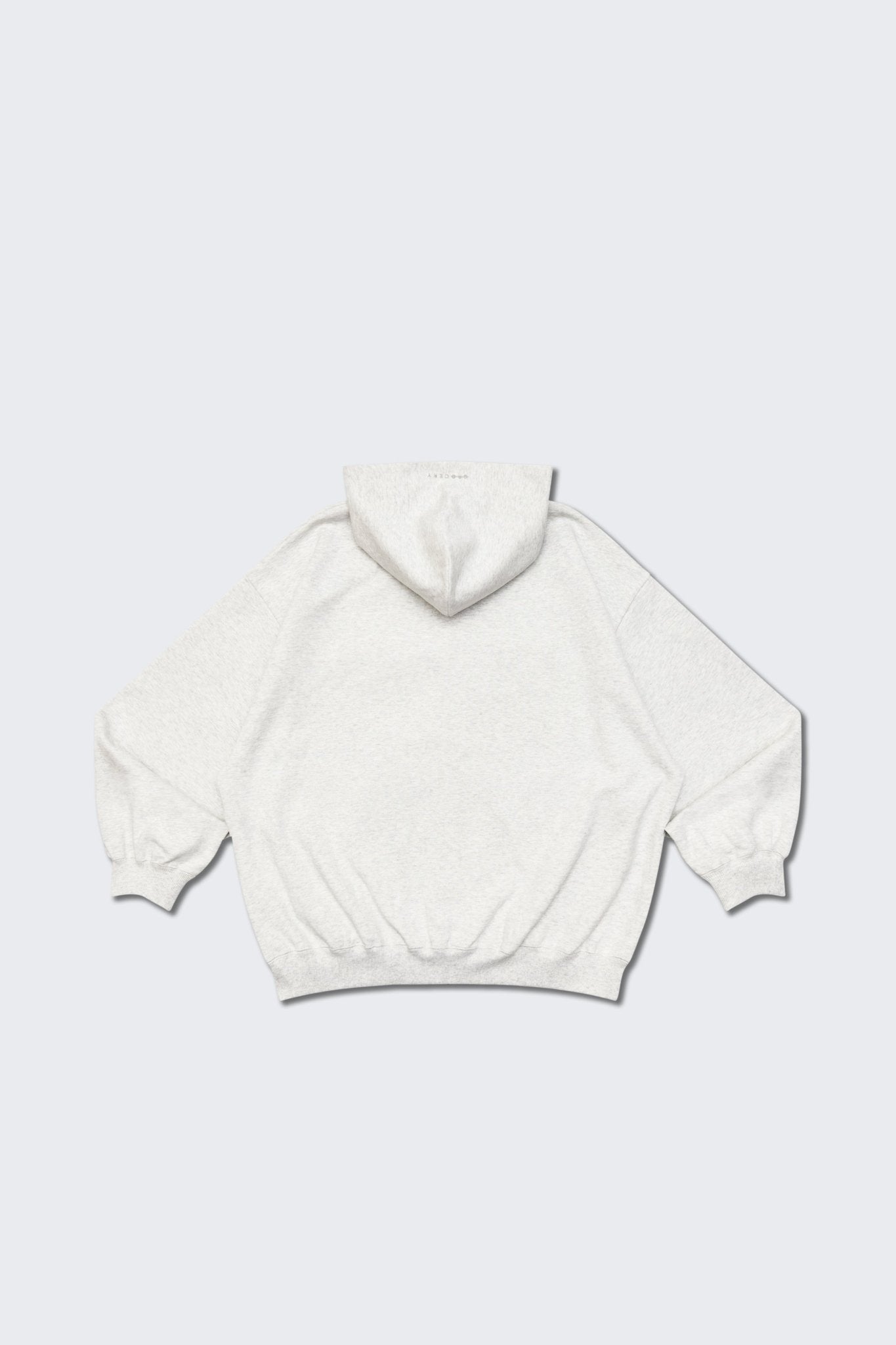 GROCERY BASIC ZIP UP HOODIE/ HEATHER GREY - GROGROCERY