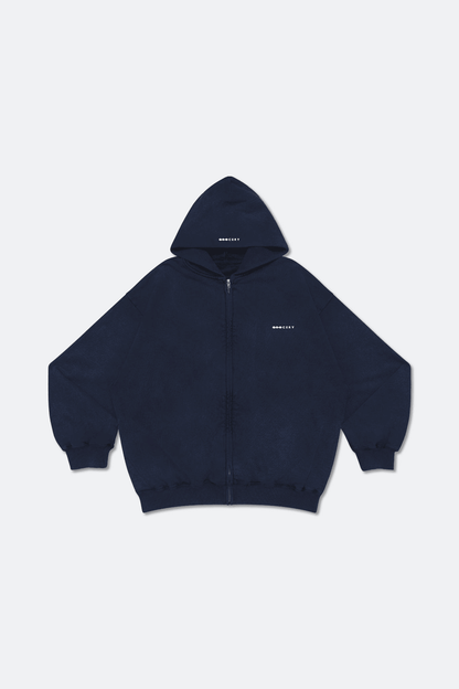 GROCERY BASIC ZIP UP HOODIE/ NAVY - GROGROCERY