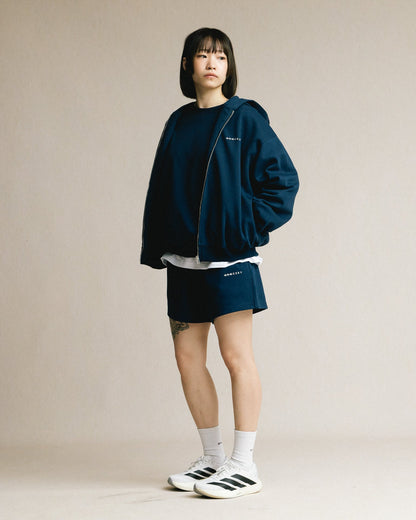 GROCERY BASIC ZIP UP HOODIE/ NAVY - GROGROCERY