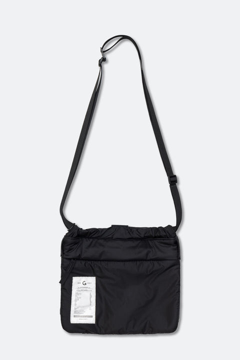 GROCERY BG - 002 PADDED NYLON MESSENGER BAG/ BLACK - GROGROCERY