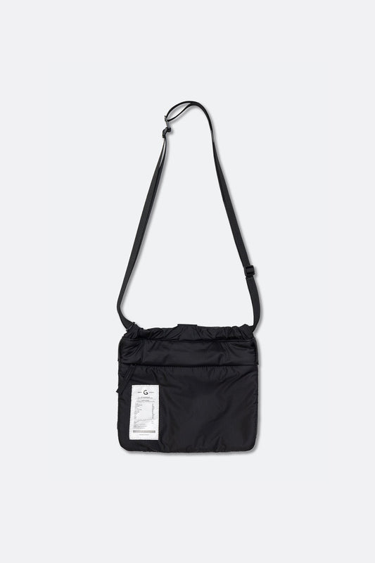 GROCERY BG - 002 PADDED NYLON SHOULDER BAG/ BLACK - GROGROCERY