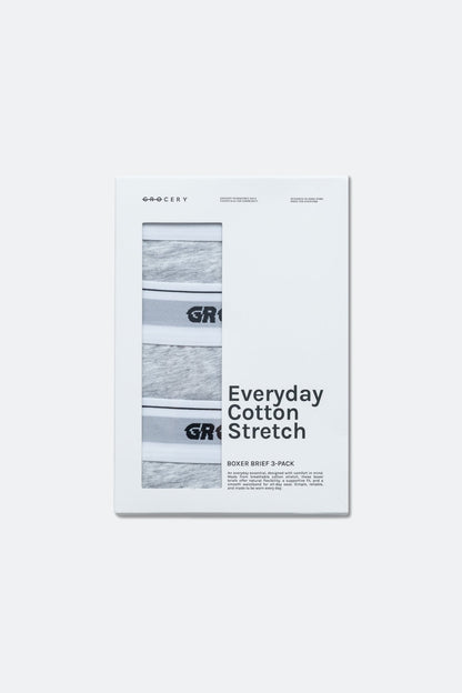 GROCERY BOXER BRIEF 3 - PACK/ GREY - GROGROCERY