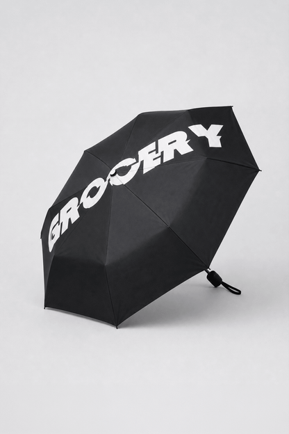 GROCERY CLASSIC LOGO AUTOMATIC UMBRELLAS/ BLACK - GROGROCERY