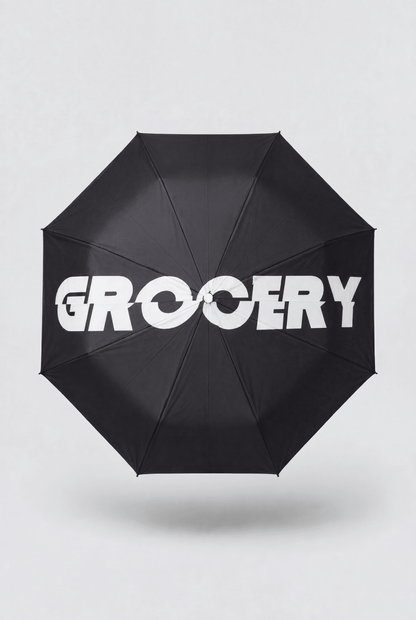 GROCERY CLASSIC LOGO AUTOMATIC UMBRELLAS/ BLACK - GROGROCERY