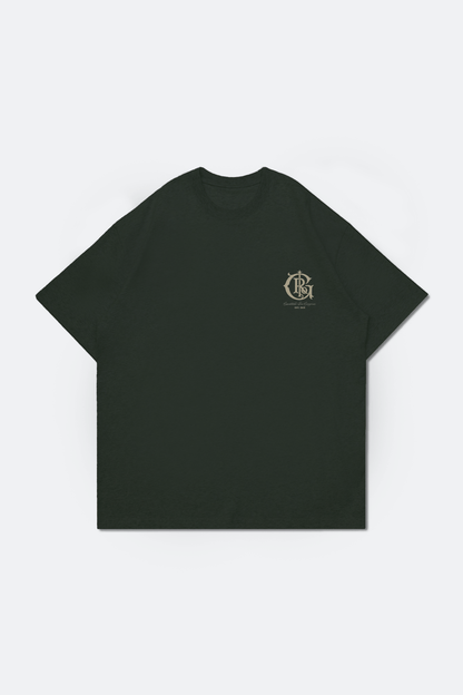 ⁠GROCERY COLLEGE EMBLEM GRAPHIC TEE/ BRITISH GREEN - GROGROCERY