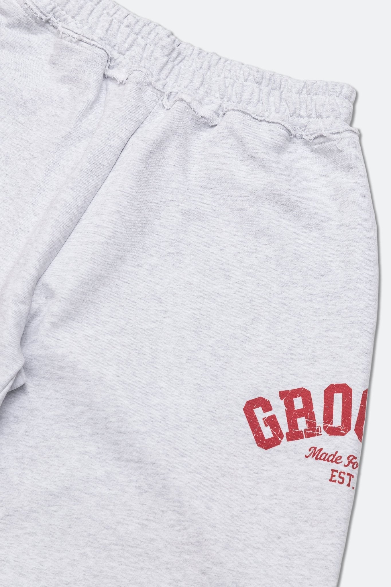 GROCERY COLLEGE LOGO WIDE LEG SWEATPANTS/ GREY - GROGROCERY