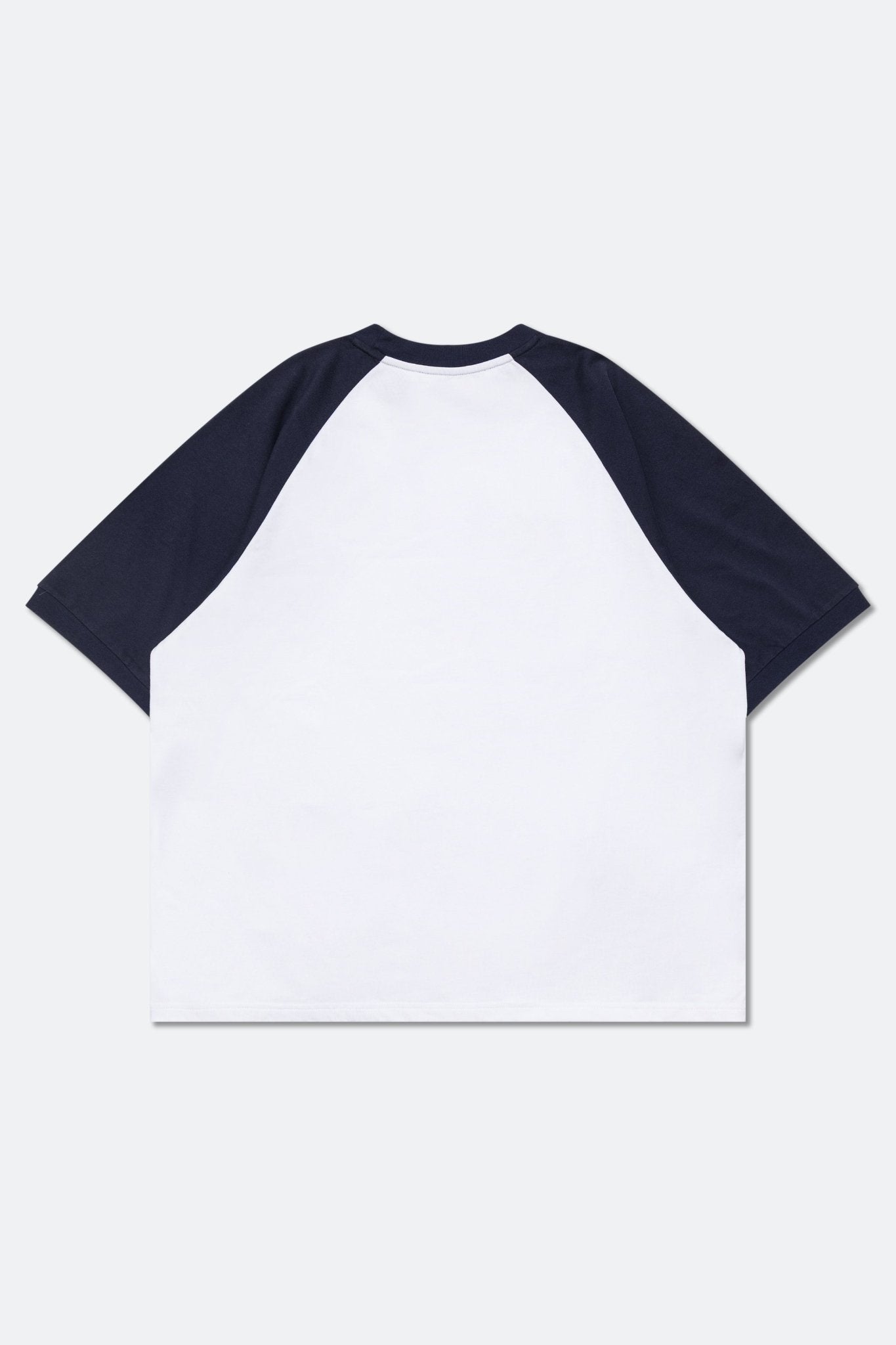 GROCERY CONTRAST RAGLAN LOGO TEE/ WHITE - GROGROCERY