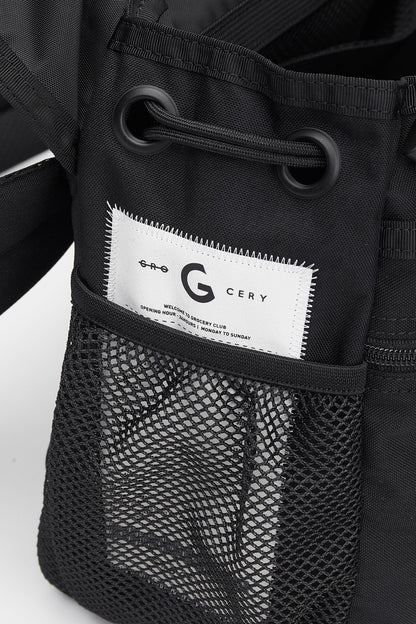 GROCERY CORDURA CROSS BODY MESSENGER BAG/ BLACK - GROGROCERY