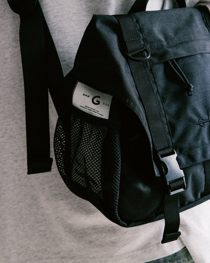 GROCERY CORDURA CROSS BODY MESSENGER BAG/ BLACK - GROGROCERY