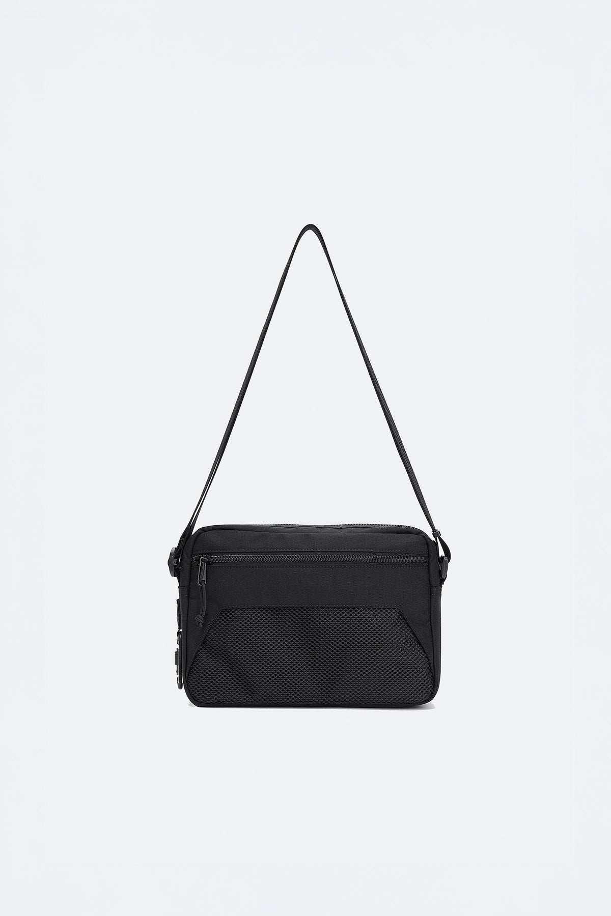 GROCERY CORDURA DOUBLE POCKET SHOULDER BAG/ BLACK - GROGROCERY