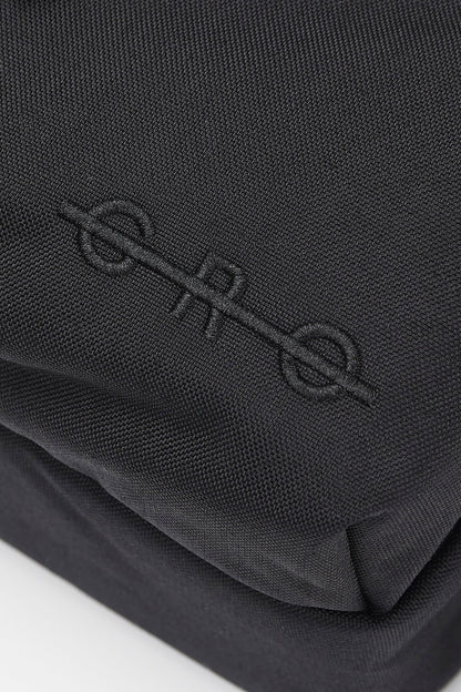 GROCERY CORDURA DOUBLE POCKET SHOULDER BAG/ BLACK - GROGROCERY