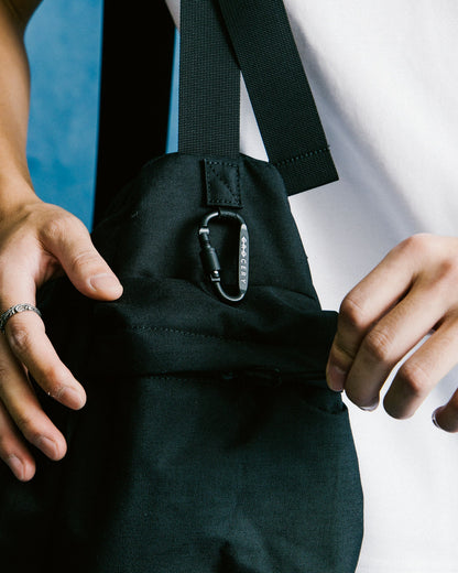 GROCERY CORDURA MULTI POCKET MESSENGER BAG/ BLACK - GROGROCERY