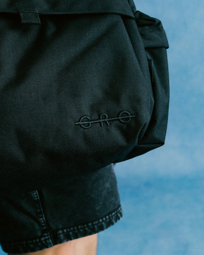 GROCERY CORDURA MULTI POCKET MESSENGER BAG/ BLACK - GROGROCERY