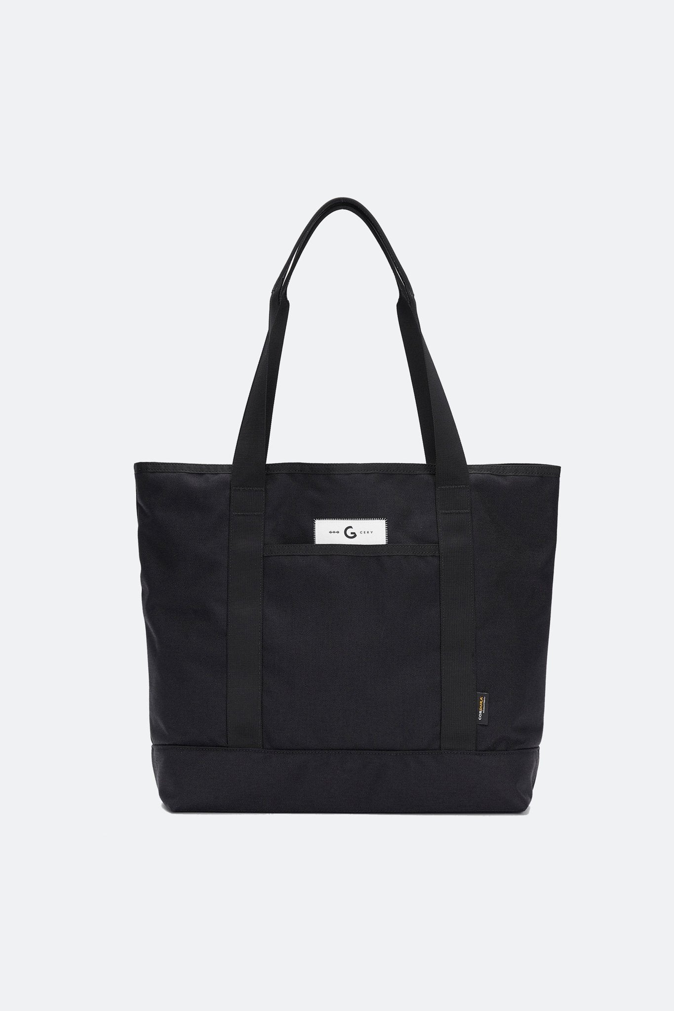 GROCERY CORDURA TOTE BAG/ BLACK - GROGROCERY