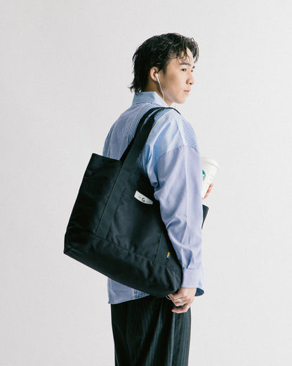 GROCERY CORDURA TOTE BAG/ BLACK - GROGROCERY