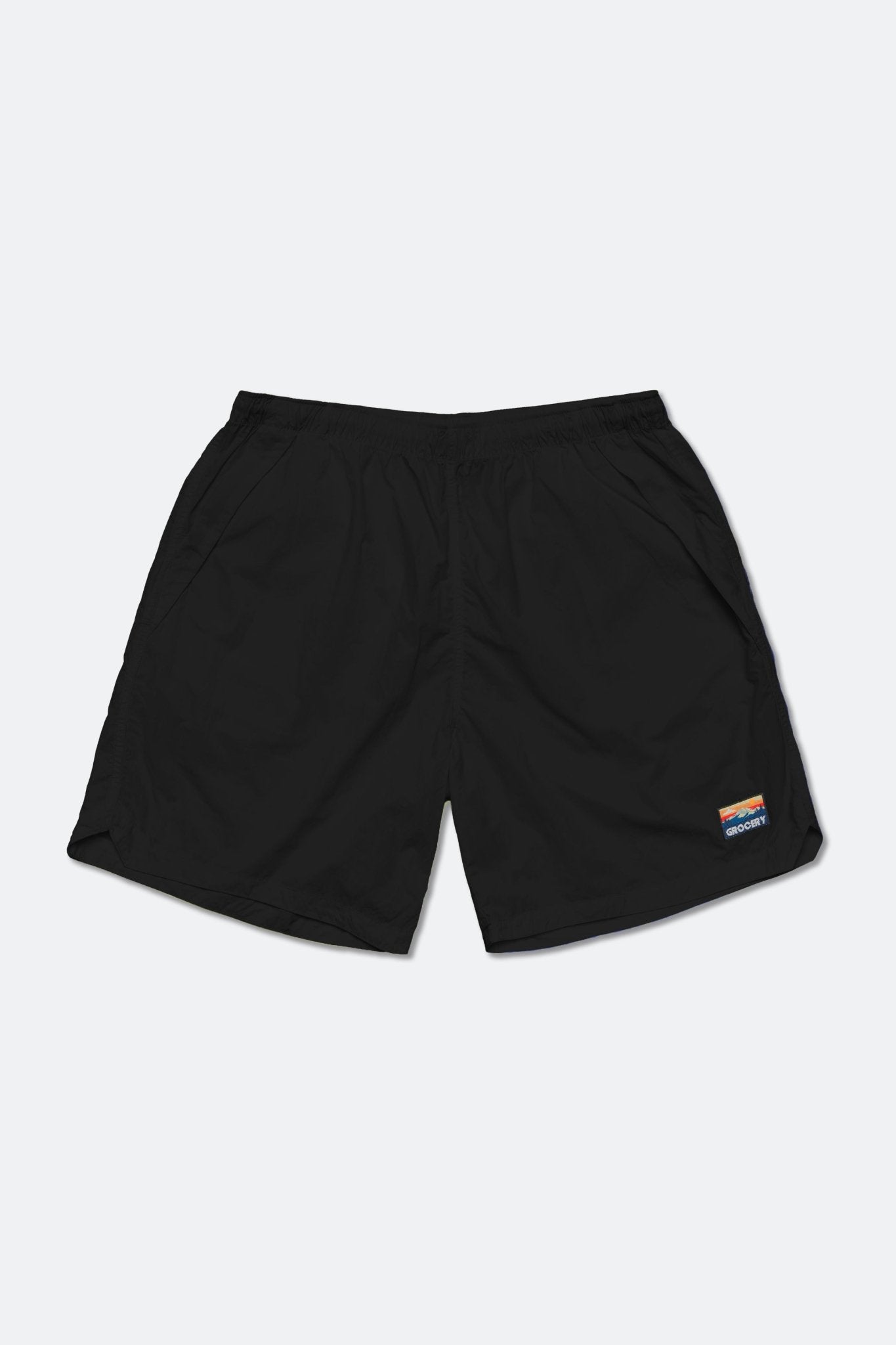 GROCERY DAILY NYLON SHORTS/ BLACK - GROGROCERY