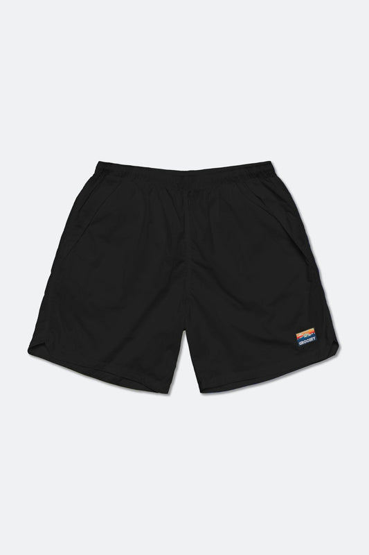 GROCERY DAILY NYLON SHORTS/ BLACK - GROGROCERY