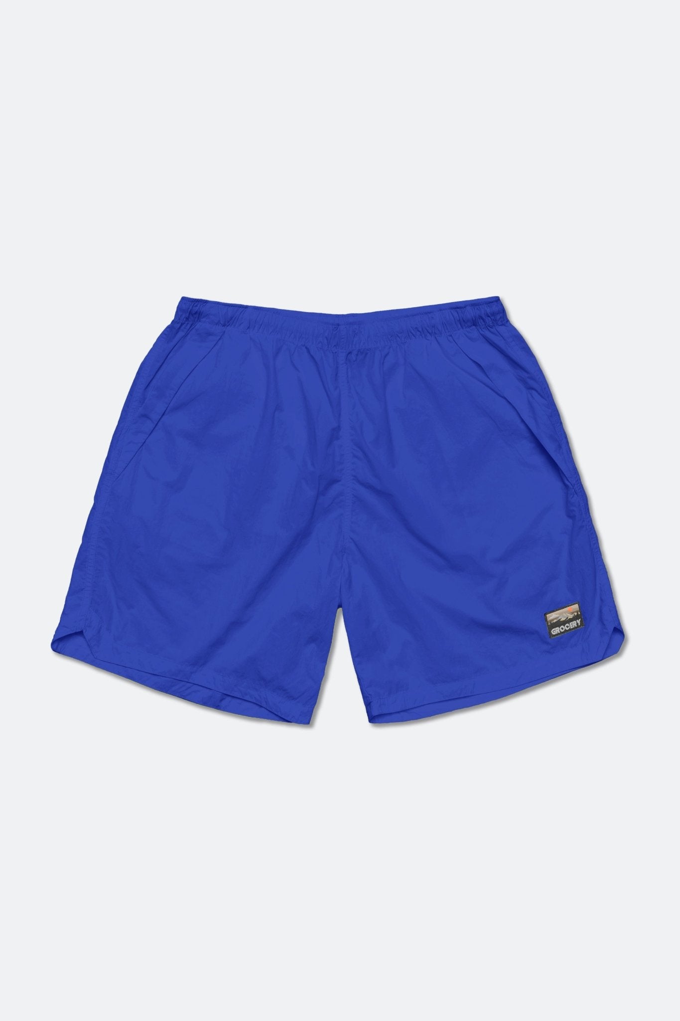 GROCERY DAILY NYLON SHORTS/ BLUE - GROGROCERY
