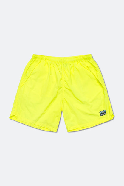 GROCERY DAILY NYLON SHORTS/ NEON YELLOW - GROGROCERY