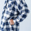 GROCERY DETACHABLE HOOD CHECK OVERSHIRT/ NAVY & WHITE - GROGROCERY