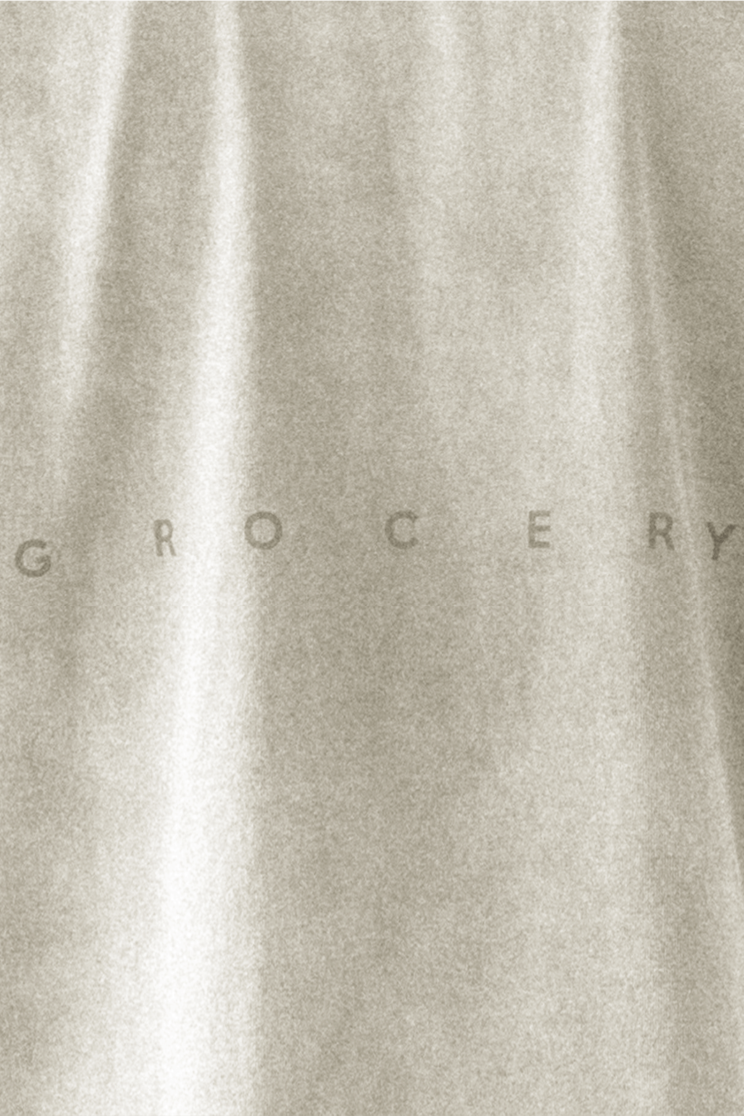 GROCERY DIRTY WASHED INVOICE POCKET TEE/ FADED CREAM - GROGROCERY
