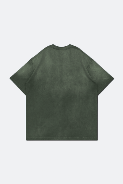 GROCERY DIRTY WASHED INVOICE POCKET TEE/ FADED DARK GREEN - GROGROCERY