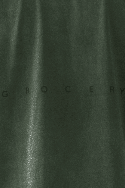 GROCERY DIRTY WASHED INVOICE POCKET TEE/ FADED DARK GREEN - GROGROCERY