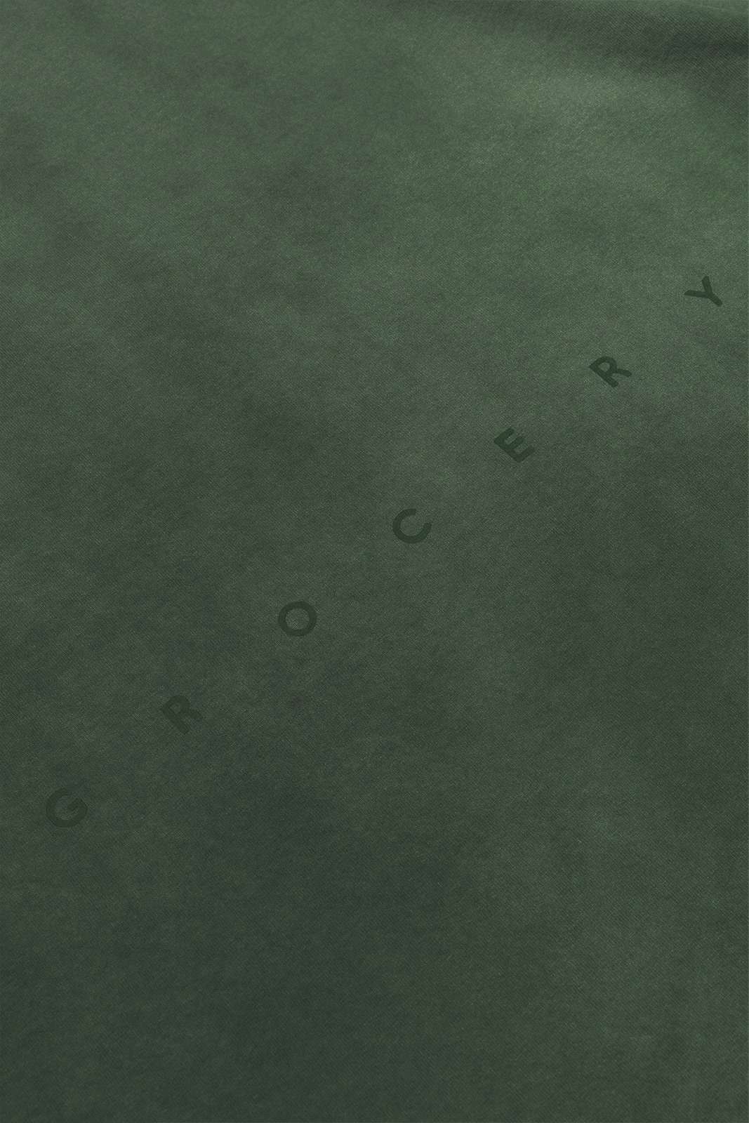 GROCERY DIRTY WASHED INVOICE POCKET TEE/ FADED DARK GREEN - GROGROCERY