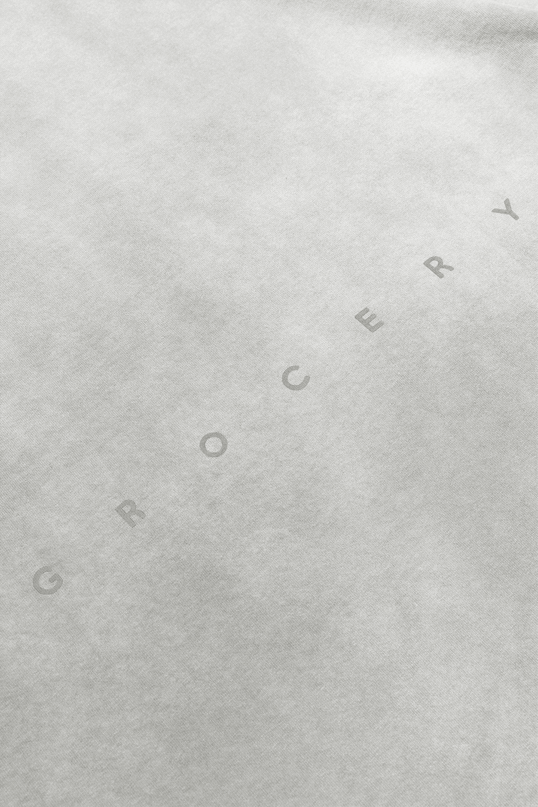 GROCERY DIRTY WASHED INVOICE POCKET TEE/ FADED GREY - GROGROCERY