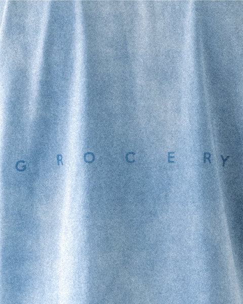 GROCERY DIRTY WASHED INVOICE POCKET TEE/ FADED SKY BLUE - GROGROCERY