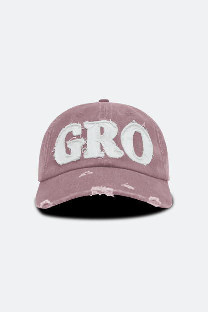 GROCERY DISTRESSED LOGO WASHED CAP/ DUSTY PINK - GROGROCERY