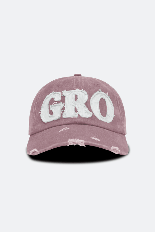 GROCERY DISTRESSED LOGO WASHED CAP/ DUSTY PINK - GROGROCERY