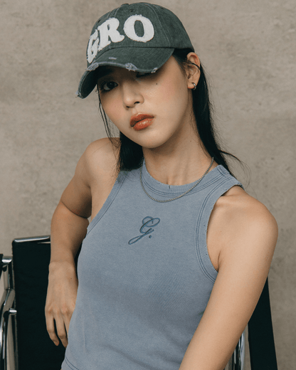 GROCERY DISTRESSED LOGO WASHED CAP/ GREY - GROGROCERY