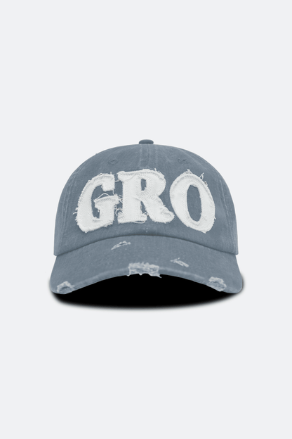 GROCERY DISTRESSED LOGO WASHED CAP/ LIGHT BLUE - GROGROCERY