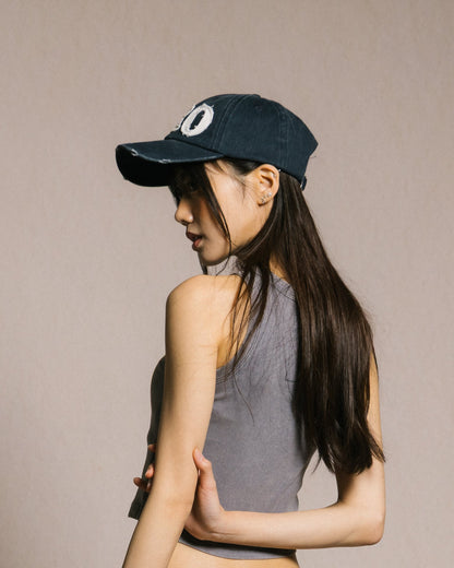 GROCERY DISTRESSED LOGO WASHED CAP/ NAVY - GROGROCERY