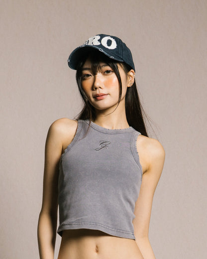 GROCERY DISTRESSED LOGO WASHED CAP/ NAVY - GROGROCERY