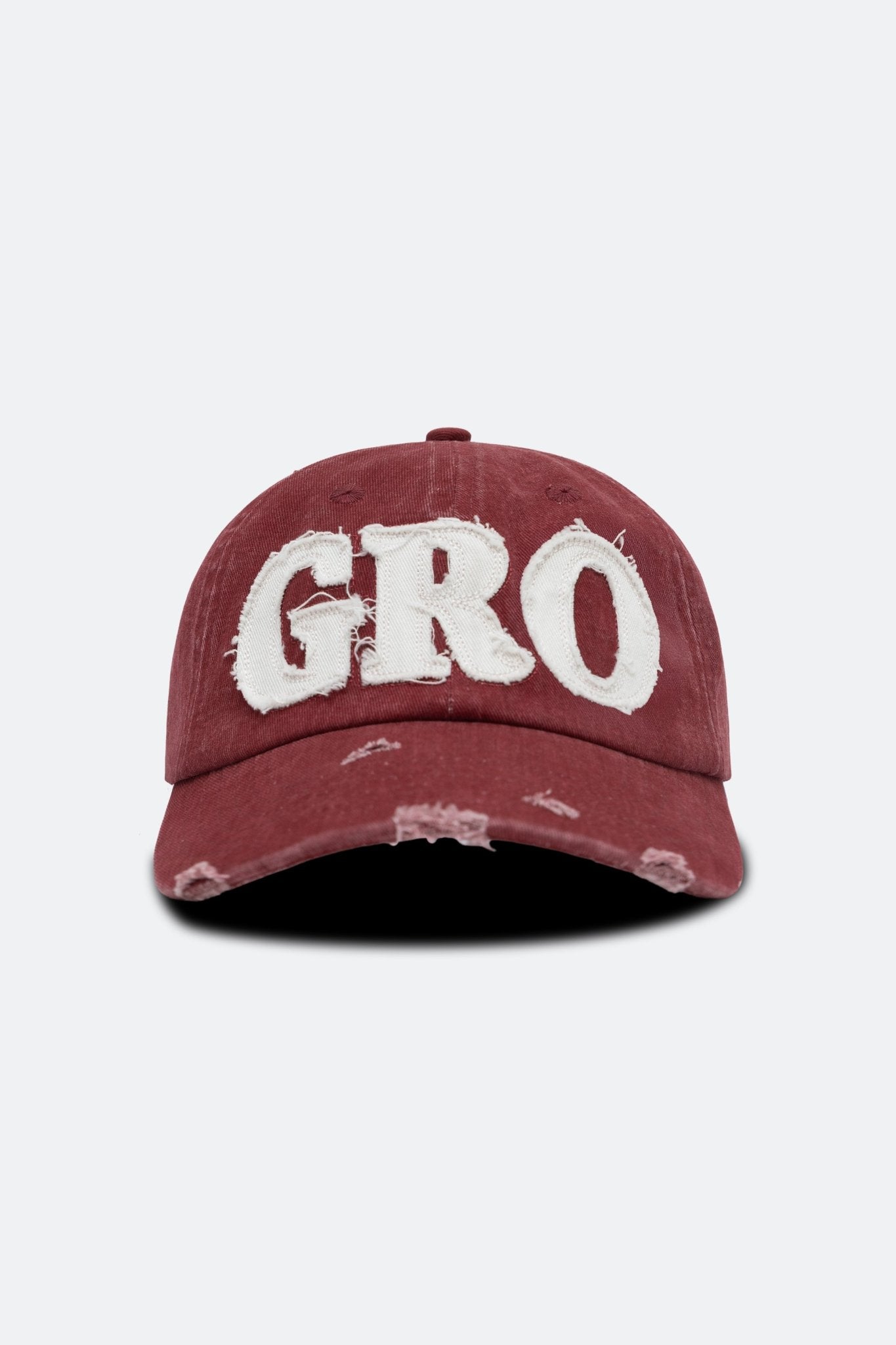 GROCERY DISTRESSED LOGO WASHED CAP/ RED - GROGROCERY