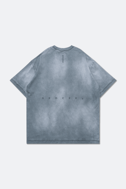 GROCERY DISTRESSED SMALL LOGO WASHED TEE/ FADED NAVY - GROGROCERY