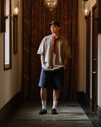 GROCERY DISTRESSED SMALL LOGO WASHED TEE/ FADED SAND - GROGROCERY