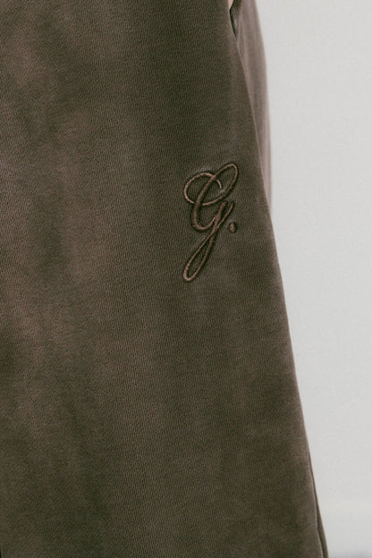 GROCERY FADE WASHED WIDE LEG SWEATPANTS/ WASHED BROWN - GROGROCERY