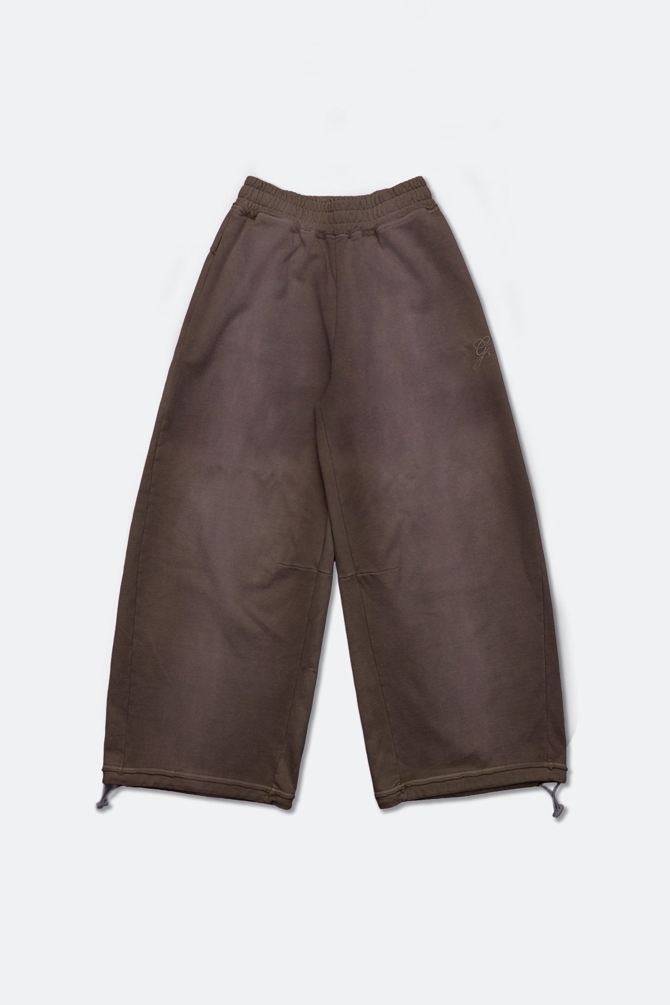 GROCERY FADE WASHED WIDE LEG SWEATPANTS/ WASHED BROWN - GROGROCERY